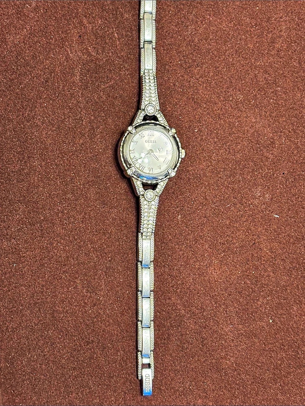 GUESS Rhinestone Watch in Silver - Picture 2 of 6